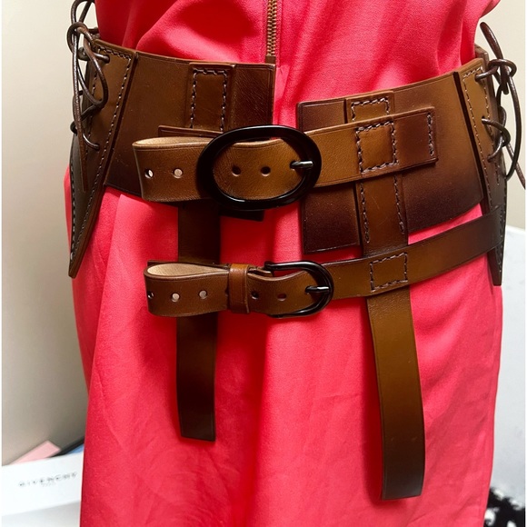 Authentic TOM FORD Rare RUNWAY Corset Strappy Brown Belt - Picture 5 of 14